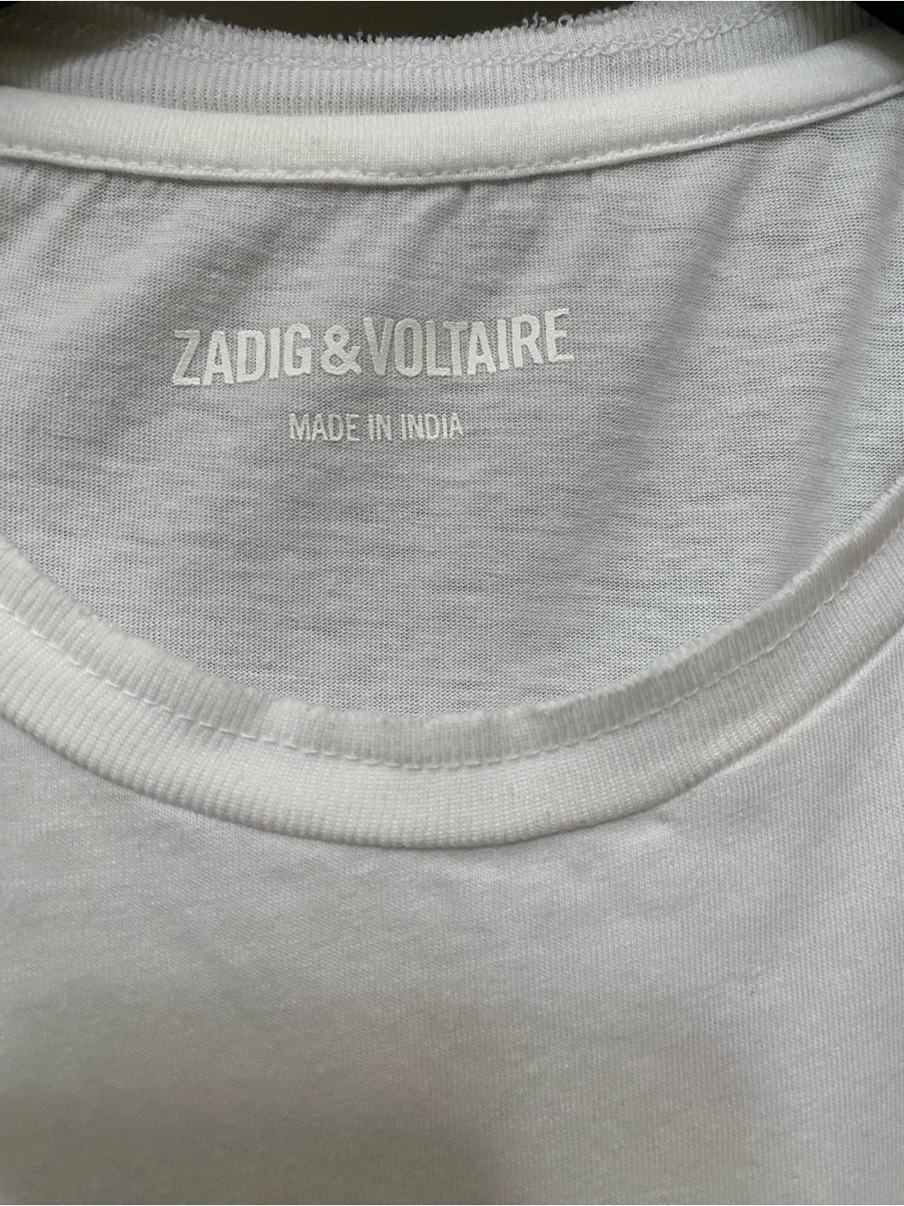 Zadig & Voltaire Women's Amour Heart T-shirt Sz M white with red graphic - Picture 3 of 7
